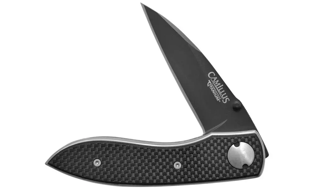 Camillus 8.25" Folding Knife, Aluminum & Carbon Fiber Handle