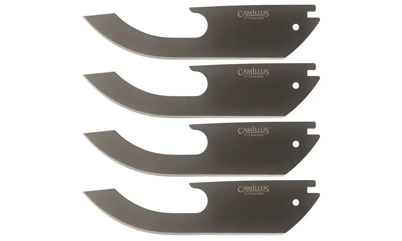 Camillus Tigersharp Blades, 4 Pack, Smooth