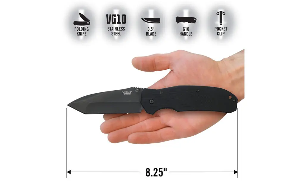 Camillus Tanto 8.25" Folding Knife