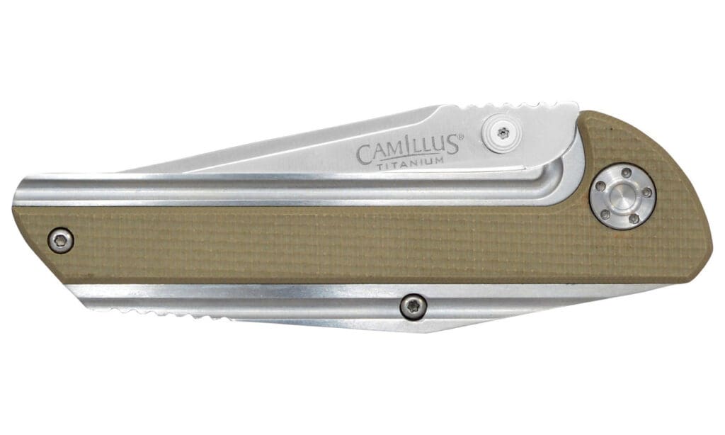 Camillus Sevens 7" Folding Knife, Desert Tan
