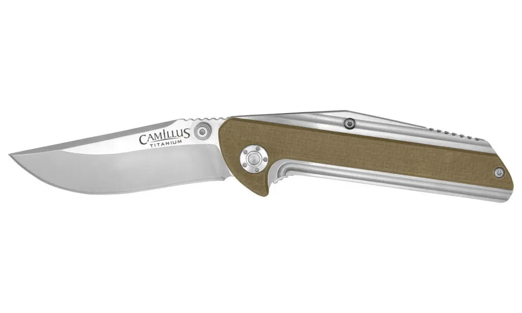 Camillus Sevens 7" Folding Knife, Desert Tan
