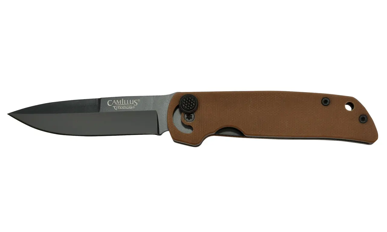 Camillus Cuda Mini Coyote Brown 6.75" Folding Knife