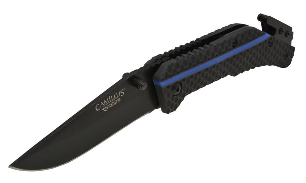 Camillus Thin Blue Line 7.75" Assisted Open Folding Knife