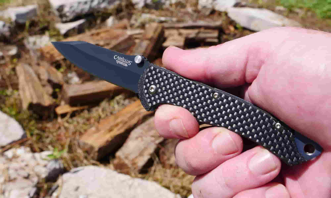 Camillus Carbon Fiber Handle Folding Knife | Camillus
