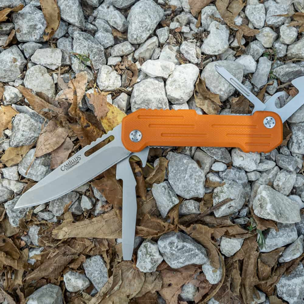 Camillus Pocket Block Orange 6.25" Folding Knife