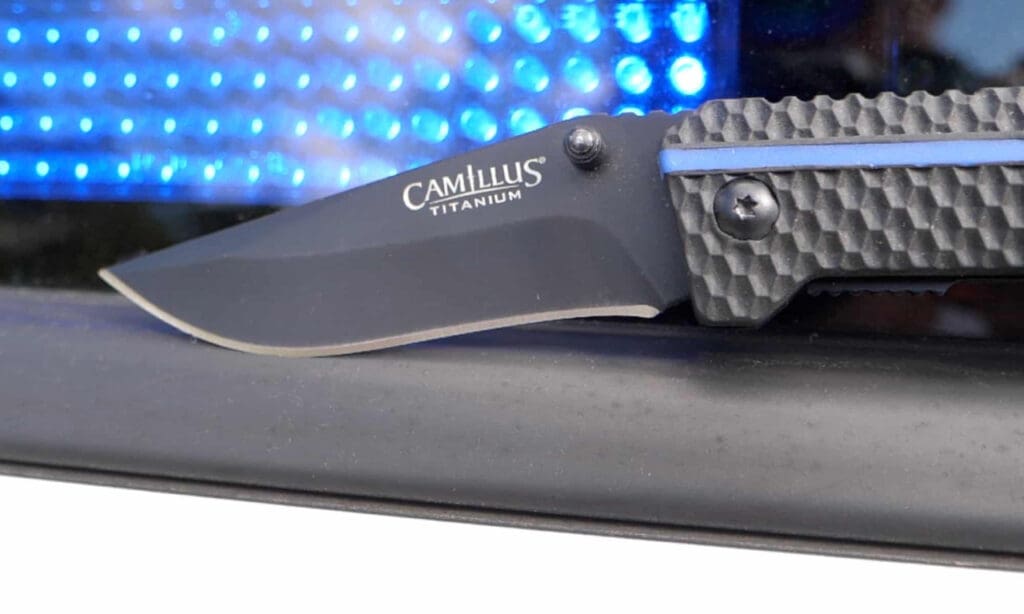 Camillus Thin Blue Line 7.75" Assisted Open Folding Knife
