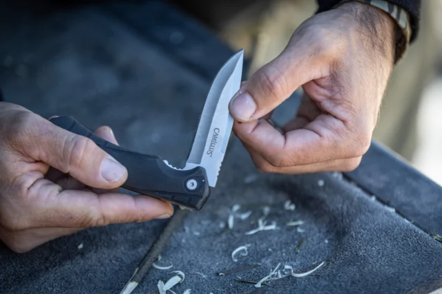 Happy Mother's Day from Camillus.  Want a perfect assisted opening economical knife for all purposes?
The Camillus Griddy 7.5″ folding knife features a TPR handle with a 420 steel blade and a 3.25″ blade. The 420 steel affords good edge retention properties and is fairly easy to sharpen. The knife opens using our balanced and smooth opening spring assisted system.